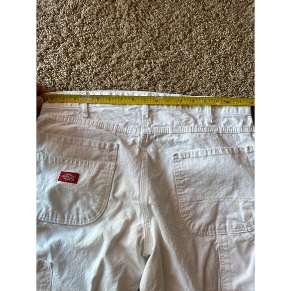 Dickies 36x34 White Painted Painters Workwear Carpenter Pants - Picture 7 of 10